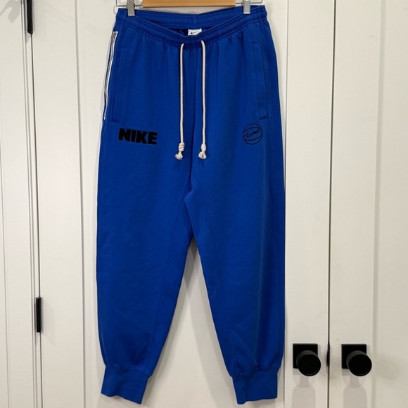 Nike Dri-FIT Standard Issue Men's Cuffed Sweatpants Basketball Blue Medium Sport - Picture 6 of 15
